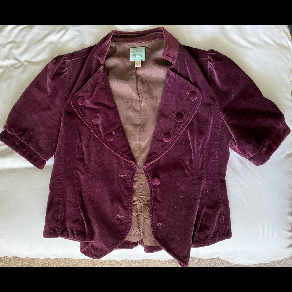 Velvet purple jacket